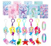 Roaring Good Time fête sirène anniversaire fille cadeaux carnet dessins à gratter bracelet pinata goodies invités amusement joie thème marin enfant