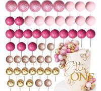 Roaring Good Time rose ball topper gâteau rose or ballons pour décoration gâteau accessoires balles décorations gâteau pour anniversaire mariage douche nuptiale babydouche