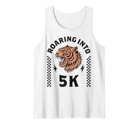 Roaring in to 5K Tiger Back to School 1er Day Boy Girl Funny Débardeur