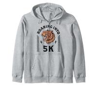 Roaring in to 5K Tiger Back to School 1er Day Boy Girl Funny Sweat à Capuche