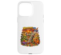 Roaring in to 7 Dinosaures Bloc de Construction pour fête d'anniversaire Dinosaure Coque pour iPhone 15 Pro Max