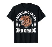 Roaring Into 3e année Tigre Garçon Fille Enfants 1er Jour d'école T-Shirt