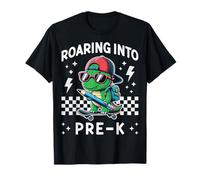 Roaring Into Pre-K Dinosaur I'm Ready for PreK Boy Girl Funny T-Shirt