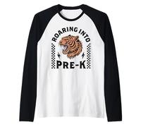 Roaring Into PreK Tiger 1st Day Pre-K I'm Ready for Pre K Boy Manche Raglan