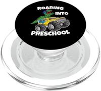 Roaring Into Preschool Monster Truck Dinosaure T-Rex Boys PopSockets PopGrip pour MagSafe