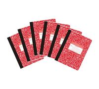 Roaring Spring Lot de 6 cahiers de composition lignés de grade 3, conçus pour les classes de 3e année, 24,8 x 19,1 cm, 80 feuilles, papier blanc de 6,8 kg, écriture et calligraphie, couverture rigide