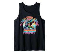 Roaring T Rex Music Headphones Pop Illustration Débardeur