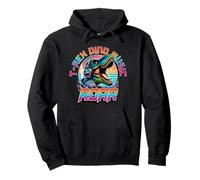 Roaring T Rex Music Headphones Pop Illustration Sweat à Capuche