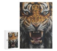 Roaring Tiger Illustration Puzzle 300 Pièces Educa Jouet en Bois Cadeau Unique Décoration Intérieure Jeu Éducatif Challenge Toy Adultes Et Enfants À Partir De 14 Ans 300 PCS