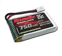 Roaringtop Batterie Lipo 2S 750mAh 7.4V avec Molex Plug Rechargeable RC Lipo Batterie pour FCX24 et Camion de Voiture RC échelle 1/24 avec 1 Chargeur USB(2 Pcs)