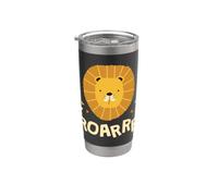 Roarrr I Lions Filles Garçons Chat Tigre Ami Des Animaux Gobelet isotherme en acier inoxydable double paroi
