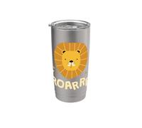 Roarrr I Lions Filles Garçons Chat Tigre Ami Des Animaux Gobelet isotherme en acier inoxydable double paroi