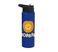 Roarrr I Lions Filles Garçons Chat Tigre Ami Des Animaux Stainless Steel Insulated Water Bottle