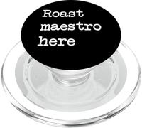 Roast Maestro, ici, dactylographie minimaliste Funny Roast PopSockets PopGrip pour MagSafe