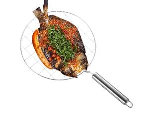 Roasting Pan Grill - Portable Wire Net, Cooking Tool, Metal Grills with Handle for Easy Roastings and Grilling | Ideal for Outdoor Camping Picnic Bbq Backyard Kitchen Food Preparation
