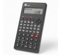 ROATEE Calculatrice Scientifique pour étudiants, écran à 2 Lignes, Calculatrice Scientifique avec 401 Fonctions, Calculatrice mathématiques de Bureau pour l'école (Gris Graphite)