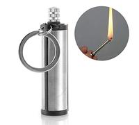 Roawon Porte-clés pour Allume-feu d'urgence, Match éternel, Allumette en métal, Silex, Camping, Barbecue, Allumette permanente