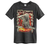 ROB ZOMBIE - BORN INSANE T SHIRT VINTAGE CHARCOAL LARGE