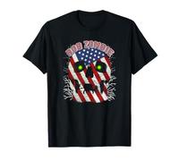 Rob Zombie Red White and Blue Stars & Stripes Skull T-Shirt