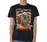 Rob Zombie - T-Shirt # L Black Unisex # Born to Go Insane [Import]