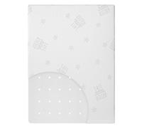 roba Matelas pour Parc Bébé 75 x 100 cm Safe Asleep Air - Housse Jacquard Respirante et Amovible - Convient aux Personnes Allergiques - Blanc