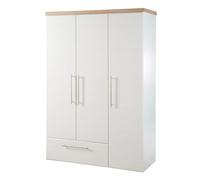 Roba Armoire Bébé "Nele" 3 Portes - 1 Tiroir - Blanc - Décor "Chêne Artisanal Multicolore