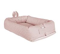 roba Babylounge 'roba style', nid douillet avec visage de lapin 'Lily', rose, matelas à langer