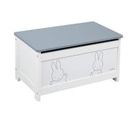 Coffre à Jouets miffy® pour Enfant - Meuble de Rangement en Bois 2 en 1 - Blanc / Motif Lapin Gris - ROBA blanc TU