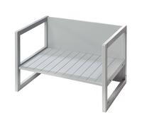Roba Banquette Enfant Réglable À 2 Hauteurs D'assise - Convertible En Table - Style Campagne - Gris Gris