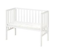 Roba Berceau Cododo 2en1 Réglable "Safe Asleep®" 90 X 45 Cm + Matelas + Barrière En Maille - Bois Laqué Blanc Blanc