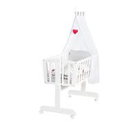 roba 8950WS148 Lit pour bébé Lit bébé Panneaux MDF, Bois Blanc