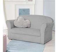 roba Canapé avec accoudoirs pour enfants Gris argenté Gris G