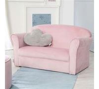 roba Canapé avec accoudoirs pour enfants Rose mauve Rose G