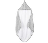 roba Cape de Bain Bébé Bio "Lil Planet" 80x80 cm - Sortie de Bain 100% Coton - Certifiée OEKO-TEX et GOTS - Gris Argenté