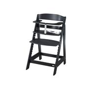 ROBA Chaise Haute Évolutive Sit Up Flex - Utilisable Jusqu'à la Chaise d'Adolescent - Bois Noir noir TU