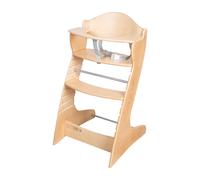 roba Chaise Haute Évolutive "Chair Up" - Hauteur Réglable - de 6 Mois à 3 Ans - Bois Naturel