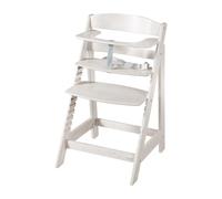 roba Chaise Haute Évolutive en Bois 2 en 1 Sit Up Flex - Hauteur Réglable - de 6 Mois jusqu'à 70 kg - Chaise Bébé Anti-Basculement avec Surface Lisse - Stone Washed