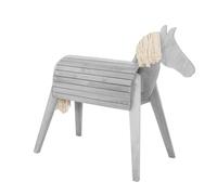 Roba Cheval D'extérieur En Bois Massif Pour Enfant - Gris