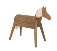 Roba Cheval D'extérieur En Bois Massif Pour Enfant - Sans Bascule - Grand Cheval De Jardin Pour Enfant - Teck