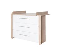 Roba Commode à langer MALO évolutive 3 tiroirs Chêne clair / blanc