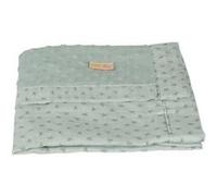 ROBA Couverture Bébé Bio Lil Planet 80x80 cm Certifié GOTS - Motif Pois - Vert