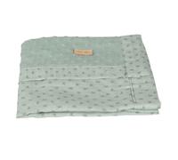 ROBA Couverture Bébé Bio ""Lil Planet"" 80x80 cm Certifié GOTS - Motif Pois - Vert