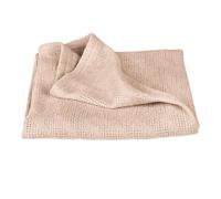 roba Couverture Bébé Frosty Almond 80 x 80 cm - Couverture Respirante en 100% de Coton Biologique - Certifiée GOTS & Oeko-Tex 100 - Aspect Tricoté - Blanc Cassé/Écru