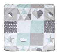 Roba Couverture Bébé "Happy Patch" 80x80 Cm - 2 Faces Polaire Doux Et Coton - Unisexe Vert