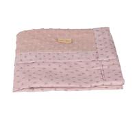 Roba Couverture bébé Lil Planet – 80x80 cm, coton bio GOTS & OEKO-TEX, double face, rose/mauve