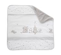 Roba Couverture Bébé "Sternenzauber" 80x80 Cm - 2 Faces Polaire Doux Et Coton Gris
