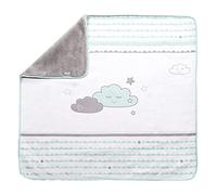 roba Couverture Bébé Ultra-Douce Happy Cloud 80 x 80 cm - Face Polaire Moelleuse + Face 100% Coton - Motif Nuage