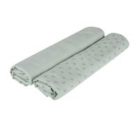 Roba Couverture d'allaitement Lil Planet 120x120 Coton bio OEKO-TEX GOTS 2 pièces Vert givré