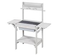 Cuisine D'extérieur Pour Enfants Bbq En Bois Massif - Roba - Gris - Résistante Aux Intempéries Gris TU