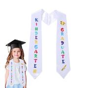 Roba de remise de diplôme préscolaire - Sash de maternelle Prek | Unisexe Kids Plain Satin Cape | Ruban d'impression double couche | Cérémonie en vrac Sangle d'épaule | Ceinture de remise de diplôme
